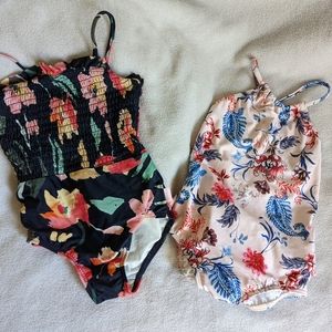 Two Seafolly one piece bathing suits girls size 3